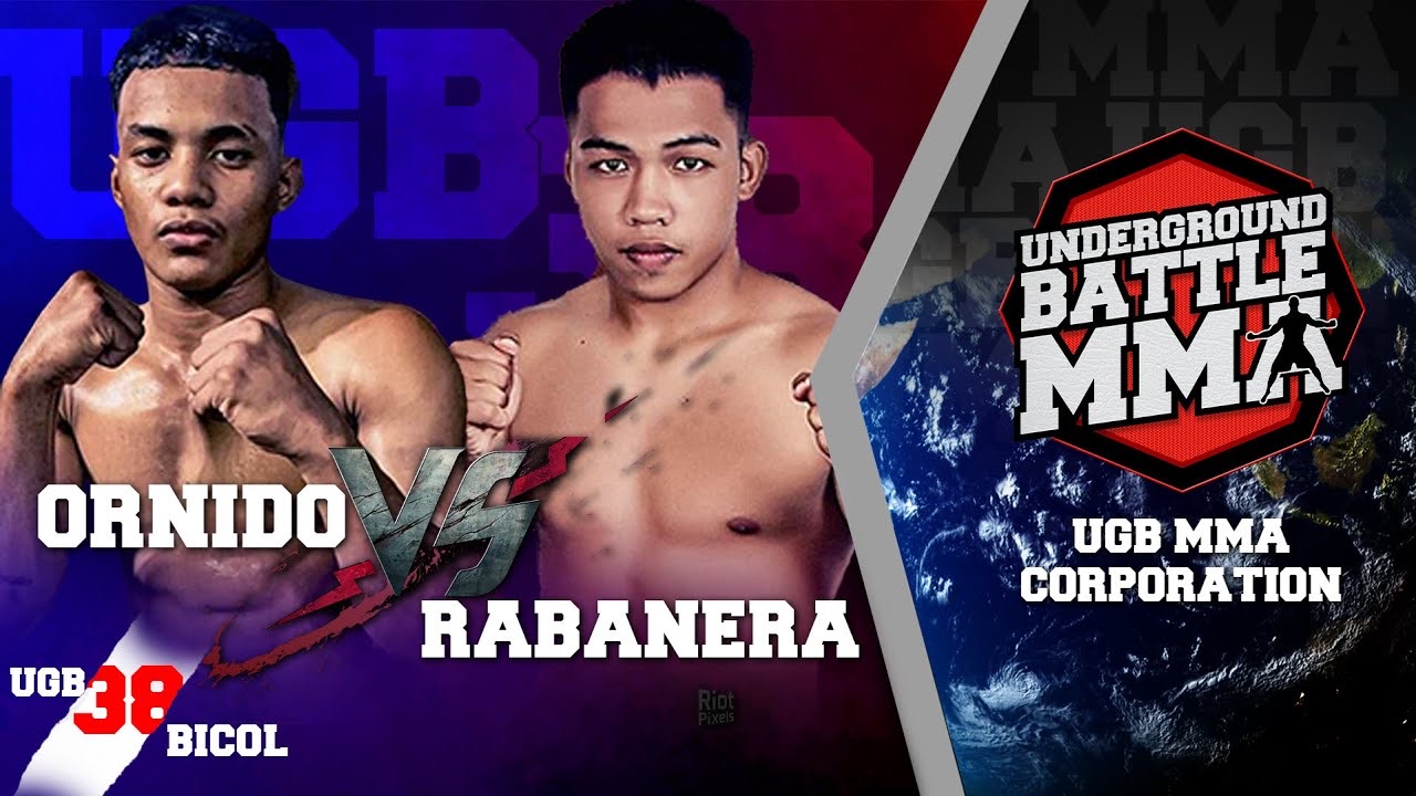 Still from a UGB MMA event broadcast